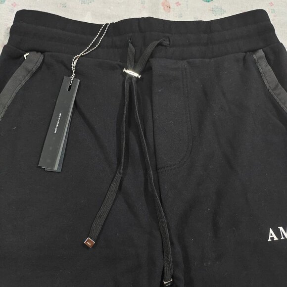 Amiri Black & White Checkered Bones Sweatpants - Picture 7 of 9